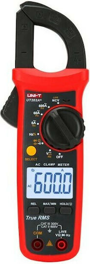 Uni-T Αμπεροτσιμπίδα Ψηφιακή 600A AC UT202 True RMS