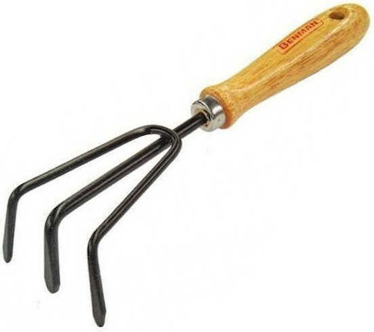 Benman Καλλιεργητής Hand with Pole 27cm and Wooden Handle