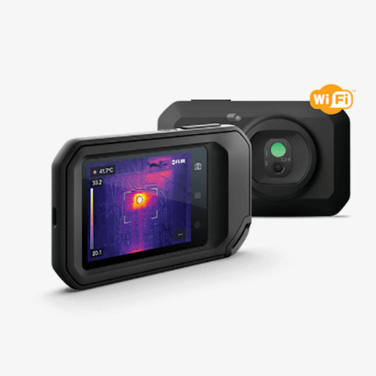 Flir Compact Handheld Thermal Camera mit Bildschirm 3.5" für Temperaturen von -20°C bis 300°C mit WiFi