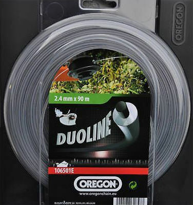 Oregon Duoline Round Brush Cutter Trimmer Line 2.4mm 90m 106501E