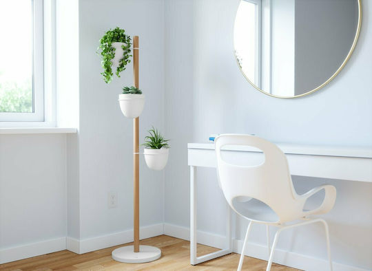 Umbra Suport de plante Lemn Alb 44bucx44.5bucx144buccm.
