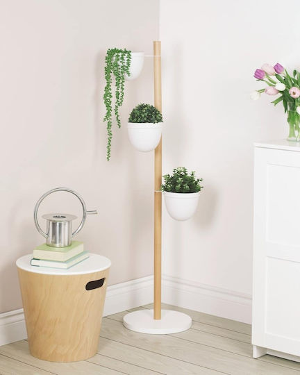 Umbra Suport de plante Lemn Alb 44bucx44.5bucx144buccm.