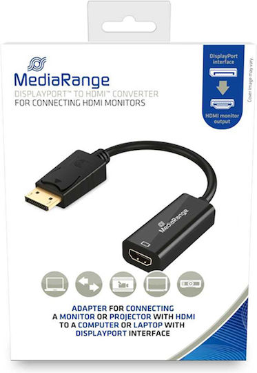 MediaRange Converter DisplayPort male to HDMI female 1pcs MRCS175