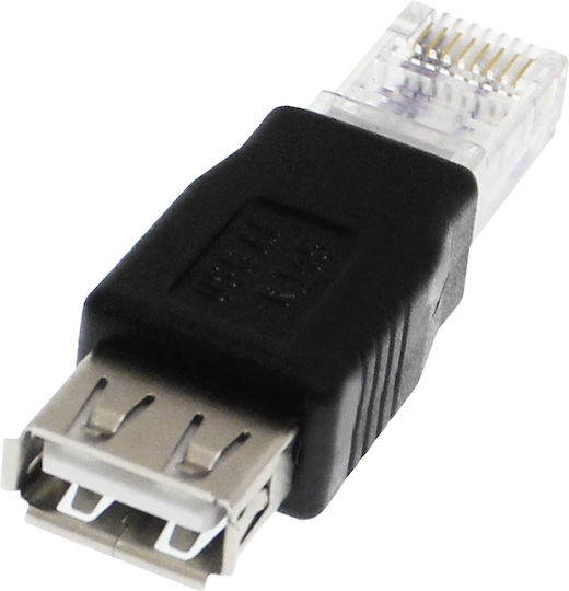 Converter RJ-45 male to USB-A female 1pcs