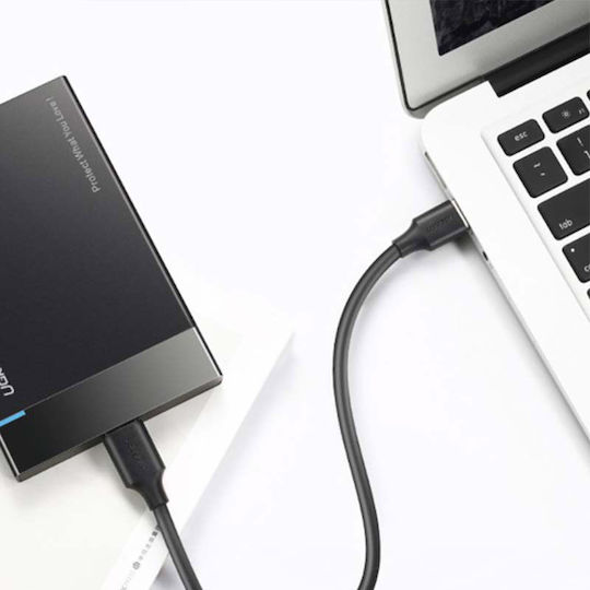 Ugreen US184 USB 3.0 Cable USB-C Male - USB-A 60W PD Black 1.5m 20883
