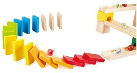 Hape Παιχνίδι Κατασκευών Ξύλινo Marble Run Race Track για Παιδιά 4+ Ετών