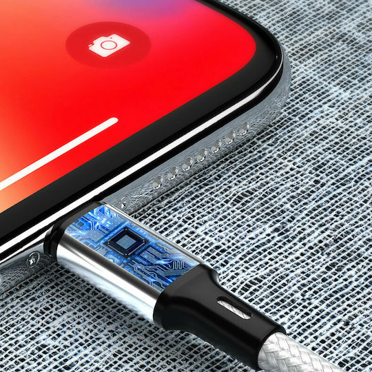 Wozinsky Braided USB 2.0 Cable USB-C male - USB-A Μαύρο 2m WUC-C2B