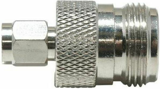 E Zy.Net EZ-SMAM2NF Μετατροπέας SMA male σε N-Connector female Ασημί 1τμχ