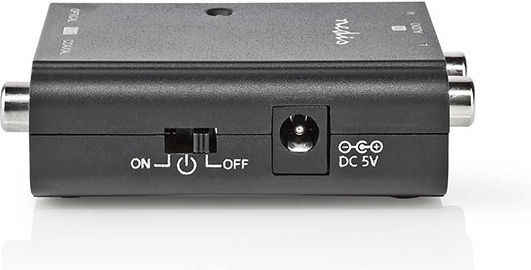 Nedis Μετατροπέας RCA / Toslink female σε RCA 2x female 1τμχ ACON2508BK