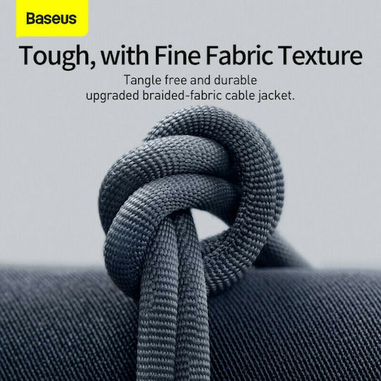 Baseus Crystal Shine Braided USB-C to Lightning Cable 20W Black 2m (CAJY000301)