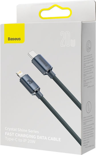 Baseus Crystal Shine Braided USB-C to Lightning Cable 20W Black 2m (CAJY000301)