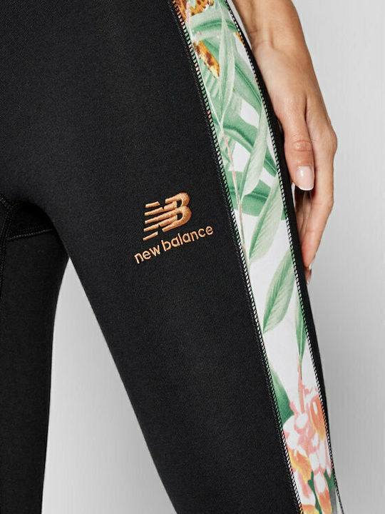 Essentials Botanical Women's Cropped Training Legging High Waisted Black