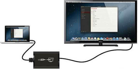 Μετατροπέας USB-A male σε 3.5mm / HDMI female 1τμχ 18304