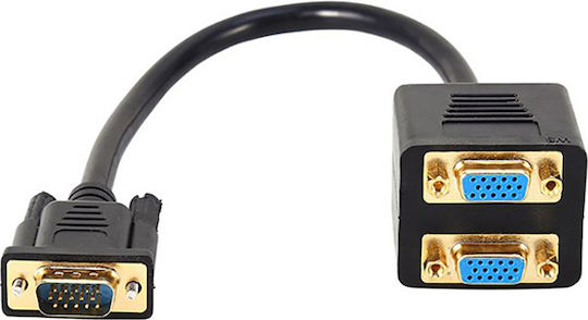 Μετατροπέας VGA male σε VGA 2x female 1τμχ 18181