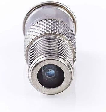 Nedis Konverter F-Stecker männlich zu F-Stecker weiblich Silber 10Stück CSGP41956ME