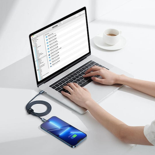Baseus Crystal Shine Braided USB-C to Lightning Cable 20W Black 1.2m (CAJY000201)