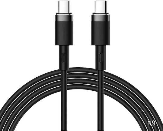 Joyroom S-1230N9 USB 2.0 Cable USB-C male - USB-C 60W Μαύρο 1.2m