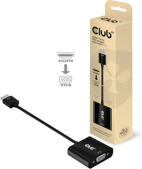 Club3D Μετατροπέας HDMI male σε VGA female 1τμχ CAC-1302