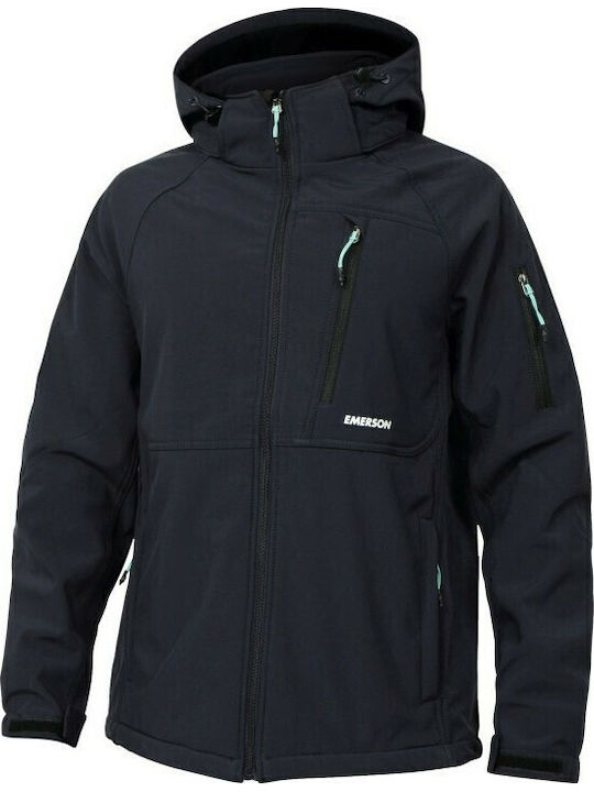 3 in 1 Winter Jacket Softshell Waterproof and Windproof Navy Blue