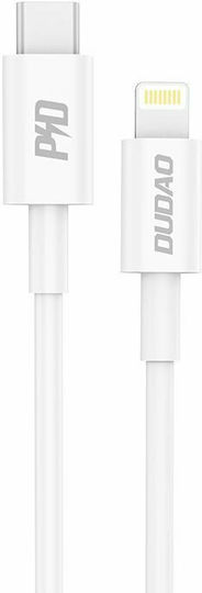 Dudao L6X USB-C to Lightning Cable 18W Λευκό 1m 304004-181516