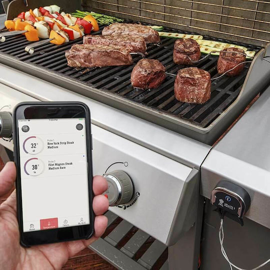 Weber iGrill 3 Wireless Electronical BBQ Thermometer with Probe and Bluetooth -50°C / +380°C