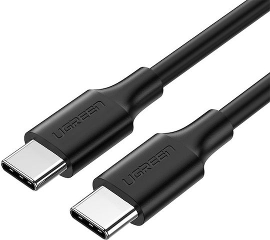 Ugreen US286 USB 2.0 Cable USB-C male - USB-C 60W Μαύρο 1m 50997