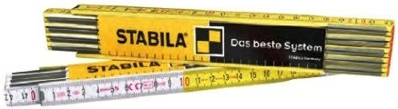Stabila Πολύχρωμο Ξύλινο Σπαστό Μέτρο 2m