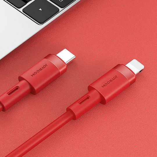 Joyroom S-1224N9 USB-C zu Lightning Kabel 20W Rot 1.2m