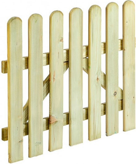 Showood Wooden Fence Gate in Beige Color 1.0x1.0m