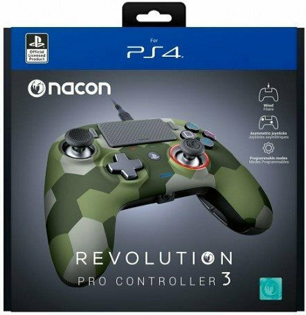 Nacon Wired Compact Gamepad for PS4 Camo Green