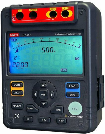 Uni-T UT511 Ψηφιακός Μετρητής Μόνωσης