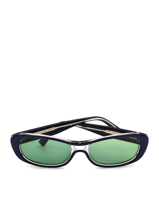 Fendi Fendissime Ochelari de soare Albastru cu Cadru & Verde Lentilă Fendi Fendissime Ochelari de soare Albastru cu Cadru & Verde Lentilă