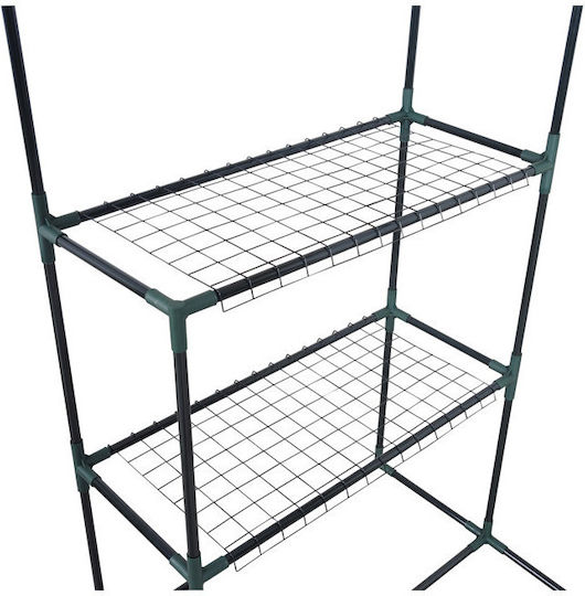 Herzberg HG-8001 Seed Propagator with Metal Frame and Shelves 0.49x0.69x1.58m