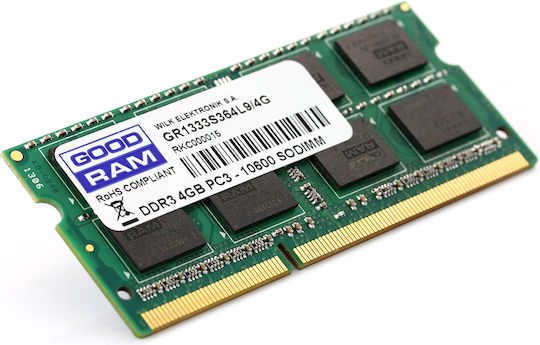 GoodRAM DDR3 with Module 1x4GB and Speed 1333 for Laptop