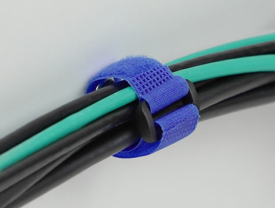 DeLock Δεματικά Καλωδίων Πλαστικά 190mmx25mm σε Μπλε χρώμα (5τμχ) (19546)