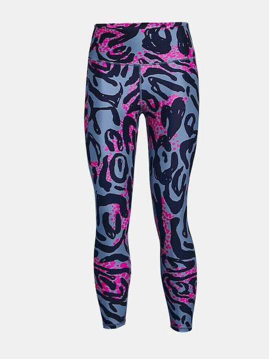 Heat Gear Training Women's Long Firming High Waist Blue Leggings