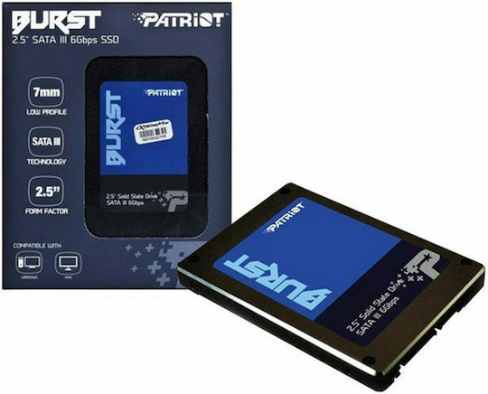 Patriot Burst SSD 240GB τύπου 2.5'' με σύνδεση SATA III PBU240GS25SSDR