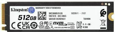 Kingston KC3000 SSD 512GB τύπου M.2 με σύνδεση PCI Express 4.0 (PS5 Compatible) SKC3000S/512G