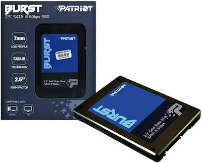 Patriot Burst SSD 120GB τύπου 2.5'' με σύνδεση SATA III PBU120GS25SSDR