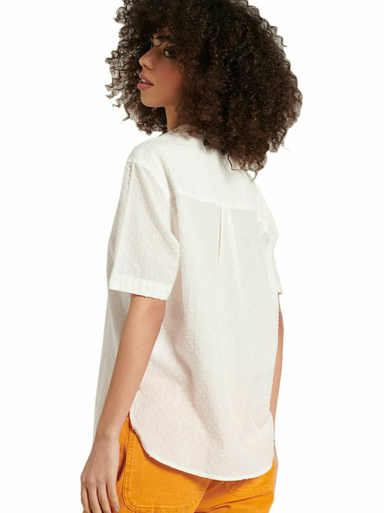 Superdry Summer Cotton Tunic Short Sleeve White