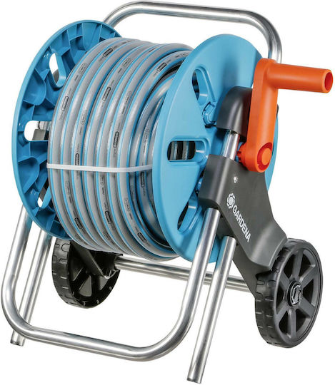 Gardena Classic Aquaroll Wheeled Garden Hose Box Hose Included 20m Rewind Handle