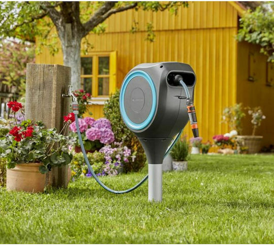 Gardena Rollup M Automatic Watering Wind Wall Mounted with Hose 20m M