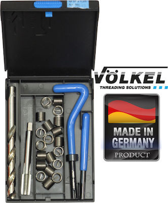 Voelkel Thread Repair Kit 18x1.5mm V-Coil 7pcs 04036