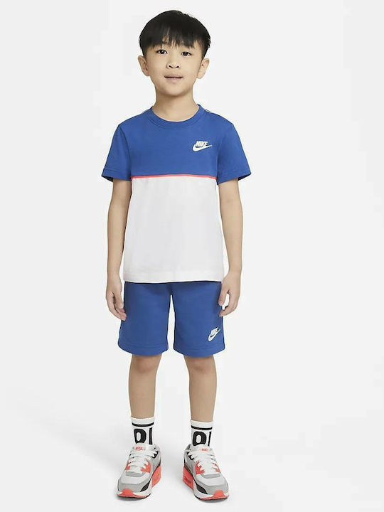 Παιδικό Σετ με Σορτς Καλοκαιρινό 2τμχ Μπλε Sportswear