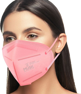 Musk Disposable Protective Mask FFP2 Pink 1pcs