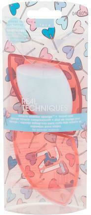 Real Techniques Make-up-Schwamm für Foundation Miracle Powder & Travel Case Love
