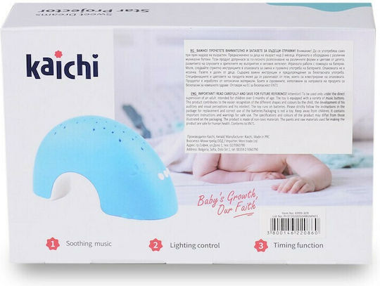 Kaichi Sleep Toy Projector Star with Music, Light, and Sounds for 0++ Months (Various Designs/Assortments of Designs) 1pc