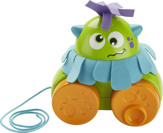 Fisher Price Pull-Along Toy Walk & Whirl Monster with Sounds for 12++ Months