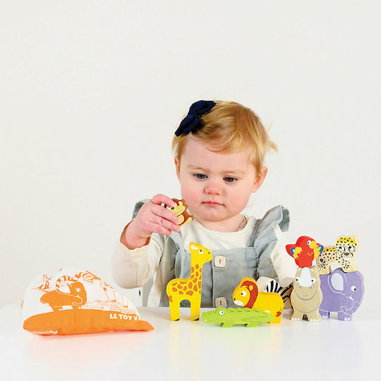 Le Toy Van Stapelspielzeug Tiere aus Holz für 18++ Monate