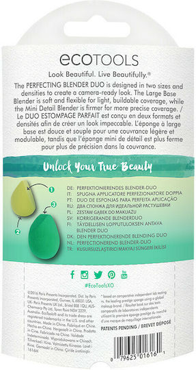EcoTools Σετ με Σφουγγαράκια Μακιγιάζ για Foundation Perfecting Duo 2τμχ